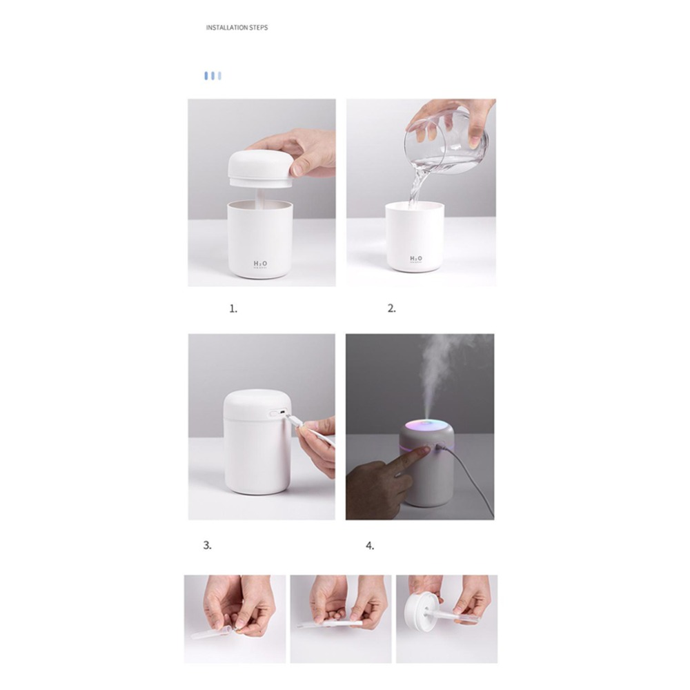 Portable Air Humidifier Gaming Aroma Essential Oil Diffuser for Car and Home